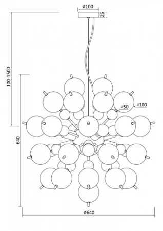 Подвесные светильники Maytoni MOD133PL-08BS от Магазина Svetdom.by