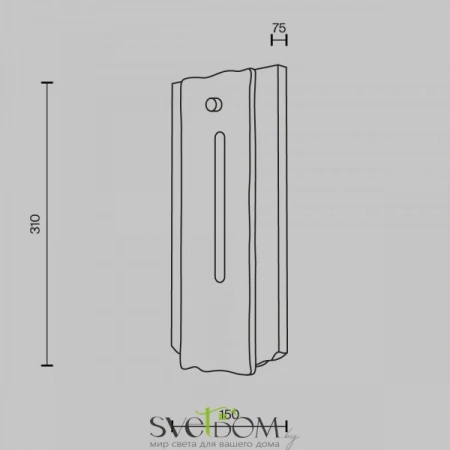 Настенные светильники MOD523WL-L15BG3K Maytoni | Svetdom.by