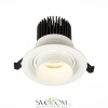 ST701.538.12 Св-к встр. Zoom Белый LED 1*12W 3000K 960Lm Ra90 15°-60° IP20 D115xH95 170-240V Встраиваемые светильники ST LUCE