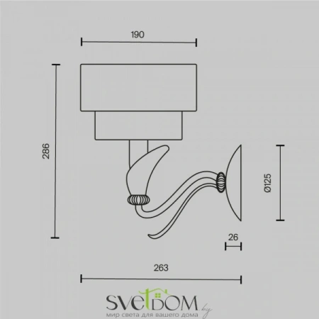 Настенные светильники H311-01-G Maytoni | Svetdom.by