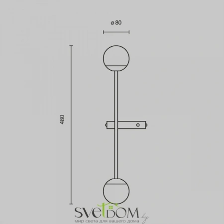 Настенные светильники MOD285WL-L10BS3K Maytoni | Svetdom.by