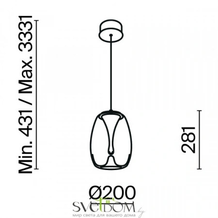 Подвесные светильники Maytoni MOD282PL-L8G3K от Магазина Svetdom.by