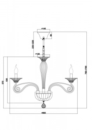 ЛюстрыDIA010PL-10TR Maytoni | Svetdom.by