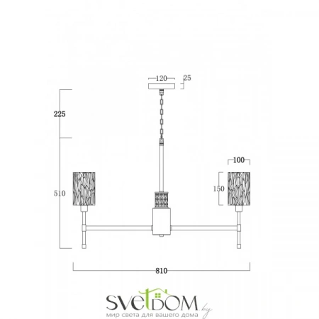 ЛюстрыFR5133PL-08CH Freya | Svetdom.by
