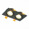 ST251.408.02 Св-к встр. Черный GU10 2*50W  IP20 L170xW92xH27 220V Без ламп Встраиваемые светильники ST LUCE