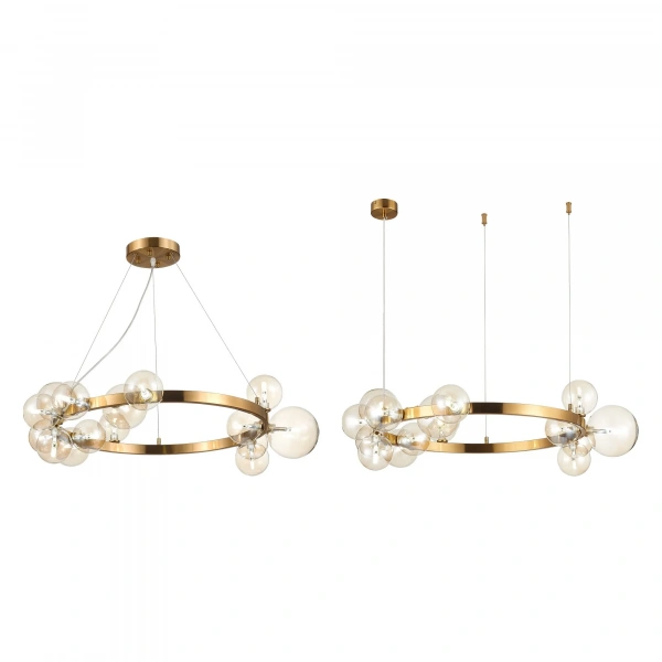 SL1165.303.15 Светильник подвесной ST-Luce Бронза/Коньячный G4 15*5W NECTON