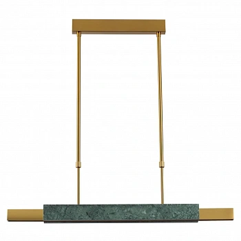 4360/25L MIDCENT ODL24 129 изумрудный мрамор/антич.бронза/металл/акрил Подвесной светильник IP20 LED 25W 3000K 220V MARMI