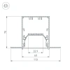 Угол SL-LINIA55-FANTOM внутренний Arlight 030130 Arlight