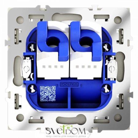 Розетка компьютерная двойная Voltum S70 VLS060205  Voltum