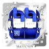 Розетка компьютерная двойная Voltum S70 VLS060202  Voltum VLS060202