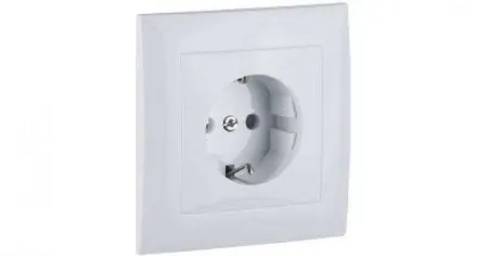 Розетка 2к+з с защитными шторками в сборе Logus90 Efapel 90138 CBR