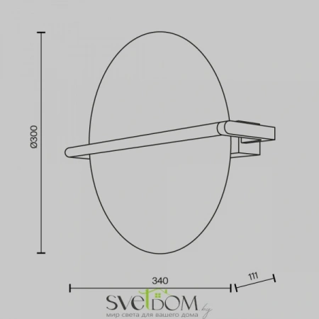 Настенные светильники MOD279WL-L14B3K Maytoni | Svetdom.by