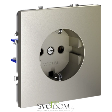 Розетки электрические с заземлением Voltum S70 VLS040104  Voltum VLS040104