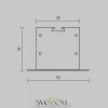 Комплект заглушек (для профиля 50x35) 2 шт., ALM-5035T-S-EC 642034 Maytoni