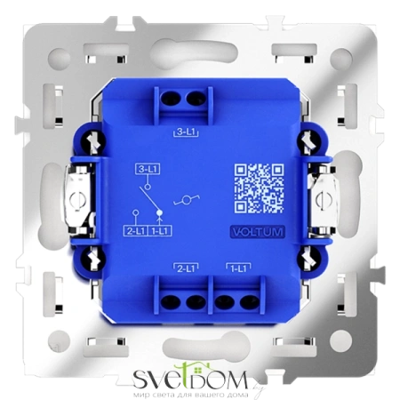 Проходной переключатель одноклавишный Voltum S70 VLS010302  Voltum VLS010302