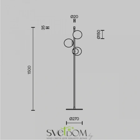 MOD048FL-03G Maytoni