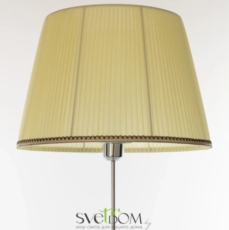 Citilux Линц CL402973T Торшер хром со столиком и кремовым абажуром CITILUX