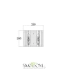 Настенный светильник (бра) Maytoni MOD087WL-02G Maytoni