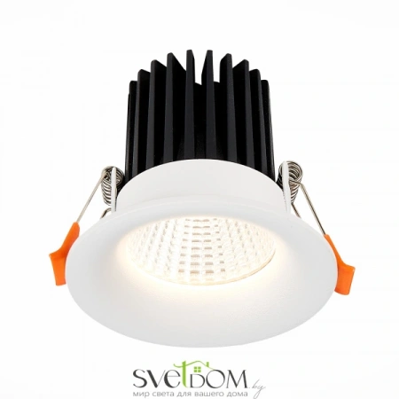 ST703.538.10 Св-к встр. Белый LED 1*10W 3000K 900Lm Ra>90 38° IP20 D85xH75 170-240V Встраиваемые светильники ST LUCE