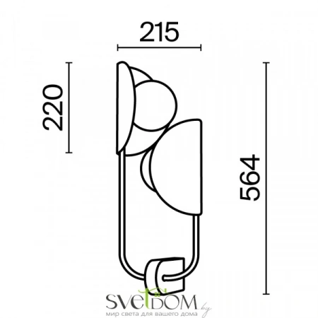 Настенные светильники MOD164WL-02BS Maytoni | Svetdom.by