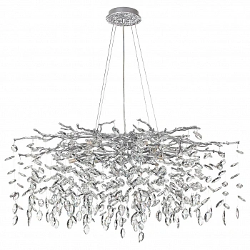 4970/12 HALL ODL24 523 матов.серебристый/алюмин./хрусталь Люстра G9 12*40W DELICA