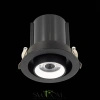 ST702.448.12 Св-к встр. Черный LED 1*12W 4000K 900Lm Ra80 24° IP20 D90xH92 180-240V Встраиваемые светильники ST LUCE