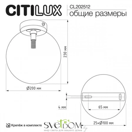 Накладные светильники CITILUX CL202512 от Магазина Svetdom.by