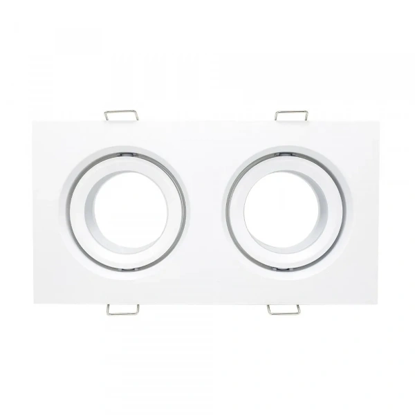 ST255.528.02 Св-к встр. Белый GU10 2*50W  IP65 L180xW90xH40 220V Без ламп Встраиваемые светильники