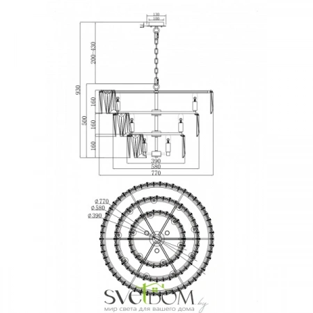 Подвесные светильники Maytoni MOD043PL-18CH от Магазина Svetdom.by