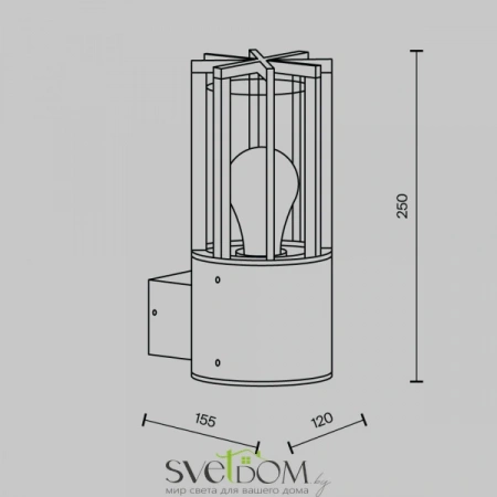 Настенные светильники O453WL-01GF Maytoni | Svetdom.by