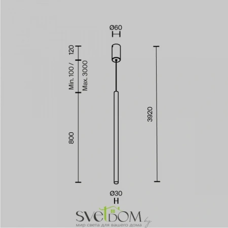 Подвесные светильники Maytoni MOD160PL-L6BK от Магазина Svetdom.by