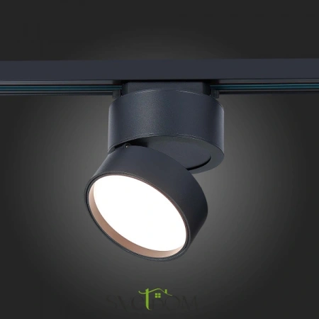 ST651.436.14 Св-к трек. Черный LED 1*14W 3000K 1 100Lm Ra>90 120° IP20 D104xH128 170-240VV Однофазная трековая система ST LUCE
