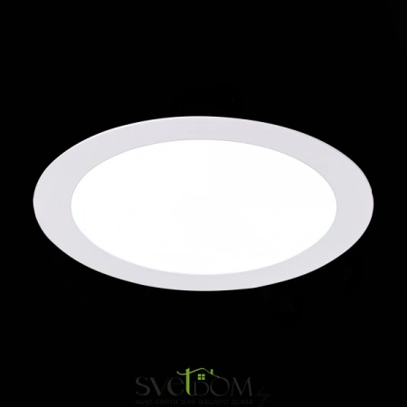 ST209.538.15 Св-к встр. Белый LED 1*15W 3000K 1 020Lm Ra80 110° IP20 D190xH8 90-265V Встраиваемые светильники ST LUCE