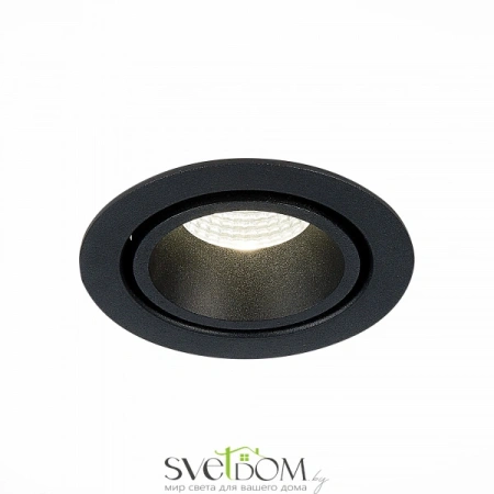 ST705.438.10 Св-к встр. Черный LED 1*10W 3000K 750Lm Ra>90 38° IP20 D102xH85 170-240V Встраиваемые светильники ST LUCE