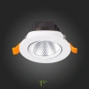 ST211.538.06.24 Св-к встр. Белый LED 1*6W 3000K 480Lm Ra80 24° IP20 D86xH50 220-240V Встраиваемые светильники ST LUCE