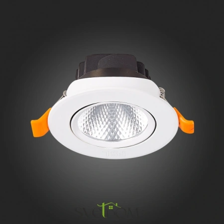 ST211.538.06.24 Св-к встр. Белый LED 1*6W 3000K 480Lm Ra80 24° IP20 D86xH50 220-240V Встраиваемые светильники ST LUCE