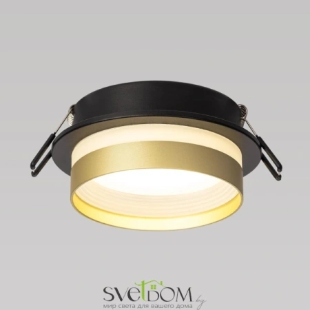 Citilux Hardy CL002D14 Встраиваемый светильник Чёрный+Золото CITILUX