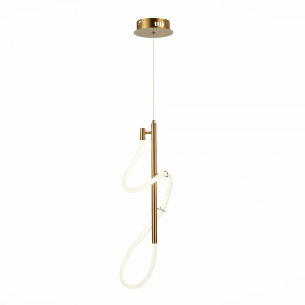 SL6102.303.16 Светильник подвесной ST-Luce Латунь/Белый LED 1*16W 4000K SAGRATO