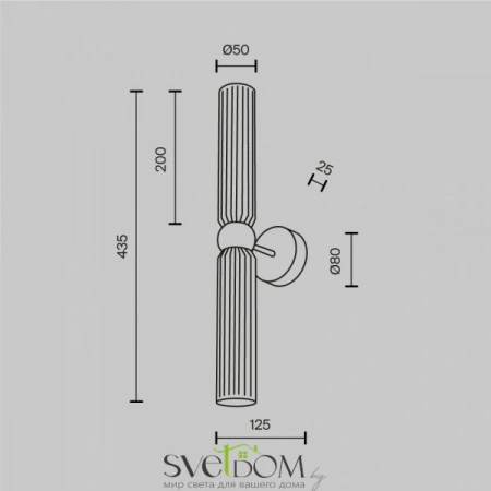 Настенные светильники MOD302WL-02CG1 Maytoni | Svetdom.by