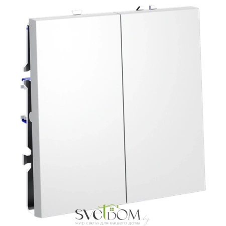 Выключатель двухклавишный Voltum S70 VLS020102  Voltum VLS020102
