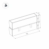 Светильник MAG-FLAT-FOLD-45-S605-18W Warm3000 (WH, 100 deg, 24V) Arlight 026993 Arlight
