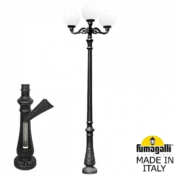 Парковый фонарь FUMAGALLI NEBO ADAM/GLOBE 300 3L  G30.202.M30.AYF1R