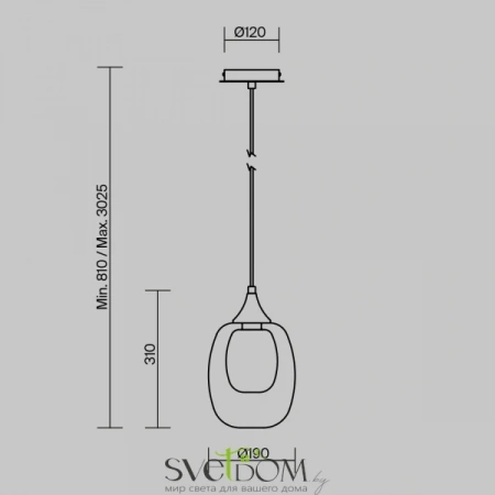 Подвесные светильники Maytoni MOD016PL-01BS1 от Магазина Svetdom.by