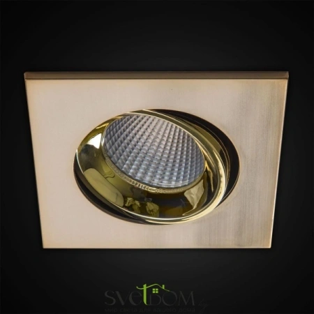 Citilux Альфа CLD001KNW6 LED Встраиваемый светильник Бронза Золото CITILUX