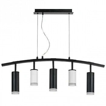 Lightstar LR7353628730 Люстра RULLO 5х50W GU10 ЧЕРНЫЙ/БЕЛЫЙ (571735+214436-2+214487-3+202430-5)