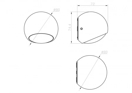 Светильники Maytoni O032WL-L3W3K от Магазина Svetdom.by
