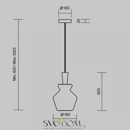 Подвесные светильники Maytoni MOD405PL-01W1 от Магазина Svetdom.by