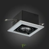 ST250.148.01 Св-к встр. Черный GU10 1*50W  L126xW126xH70 220V Без ламп Встраиваемые светильники ST LUCE