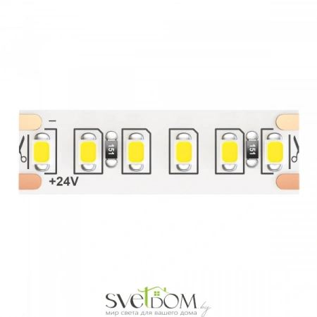Светодиодная лента 24В 2835 20Вт/м 3000K 5м IP65 10157