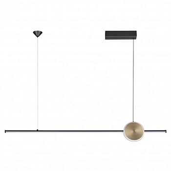 6601/30L HIGHTECH ODL23 179 черный/античная бронза/металл Подвесной св-к IP20 LED 30W 1800Лм 3000K STILO